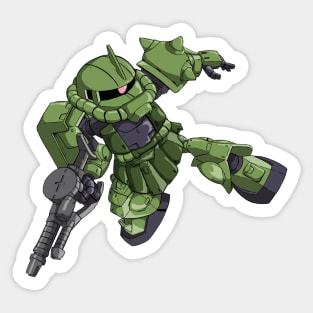 Zaku Green Sticker